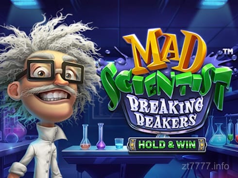 Mad Scientist Breaking Beakers – Hold and Win